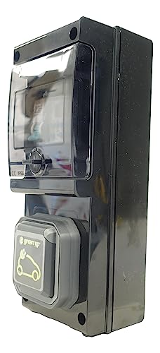 Borne pour chargeur mobile équipée d'un prise Legrand Green'Up avec